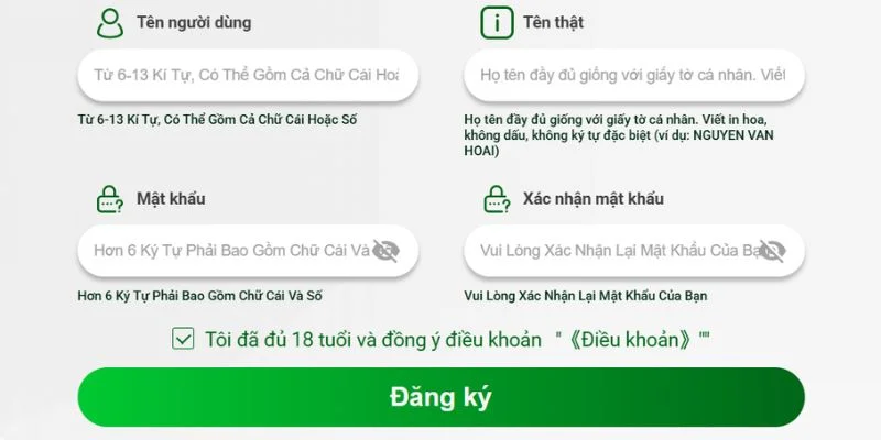 Quy trình đăng ký NK88